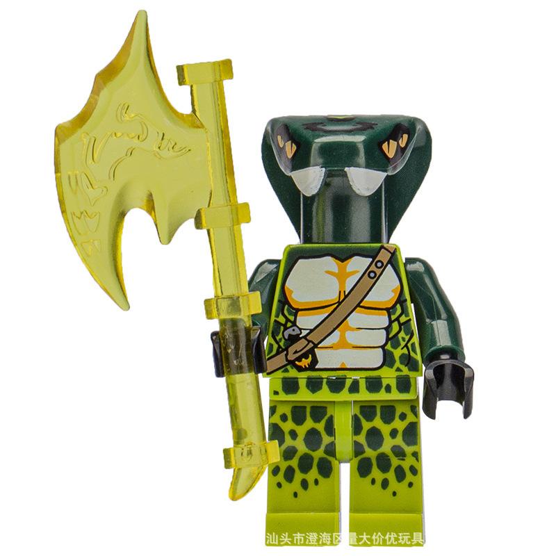 Villain Ninja Basilisk Tide Play Building Block Doll Assembly Educational Toys