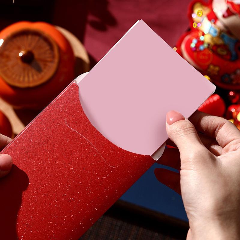 6Pcs 2026 Horse Year Red Envelopes Chinese Style Blessing Lucky Money Envelopes Traditional Cartoon Red Packets