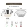Zhishi Stainless Steel Rice Washing Colander & Draining Basket Set