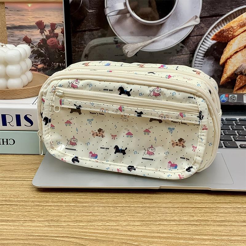 Hatsune Miku Pencil Case Cute Anime Cosplay Large Capacity Stationery Bag For School Student Multi Layer Makeup Storage Pouch