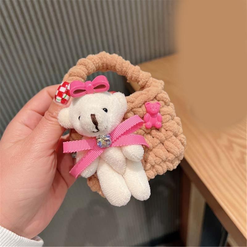 Colorful Crocheted Bag Wireless Headphone Case for Earphone Headphone Storage Wireless Headphone Case Bag Shockproof