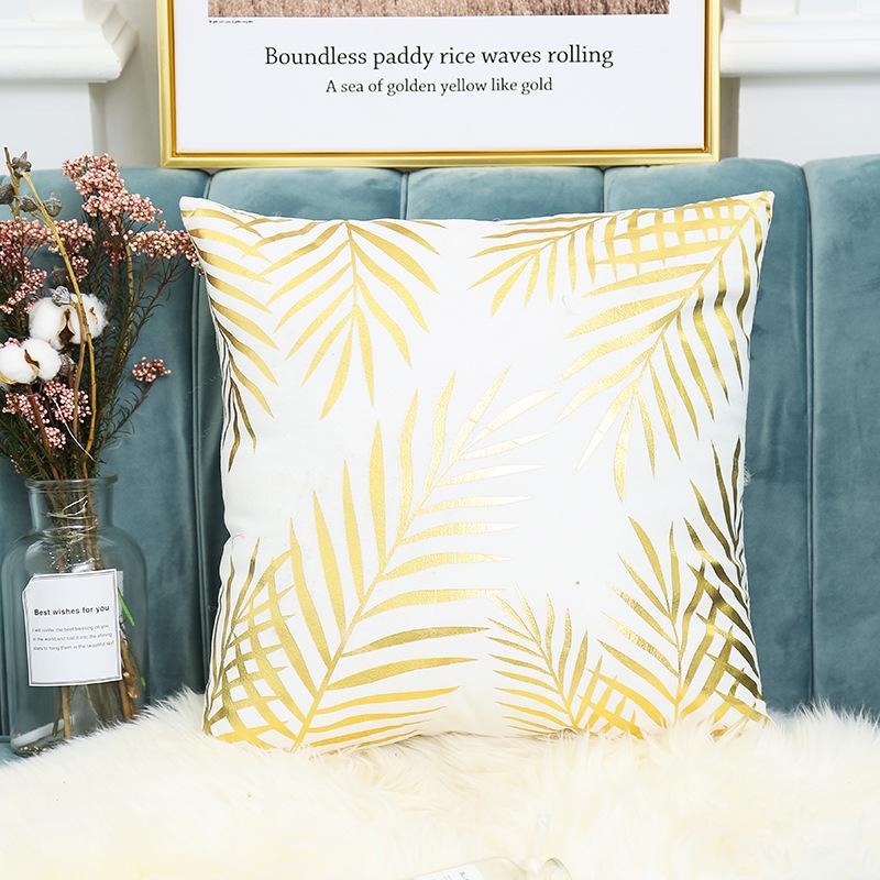 Hot Stamping Pillowcase Home European Classical Print Sofa Cushion Cover Cushion Cover