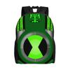 Back To School Season Cool Ben10 Omnitrix Symbol Decor Laptop Bag Ben 10 Male Lady Backpack