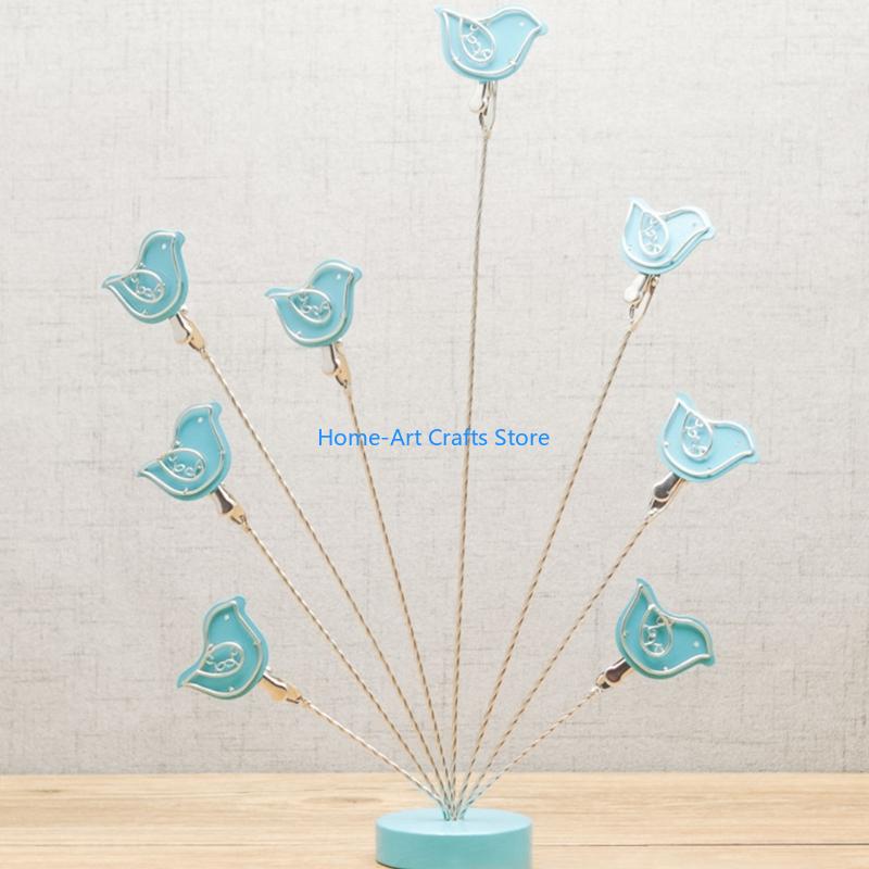 Y3NA Vogel Metall Bilderrahmen Clip Halter Foto Baum Halter Schreibtisch Foto Display Ständer Für Geburtstag Hochzeit Weihnachten 2025 Neu
