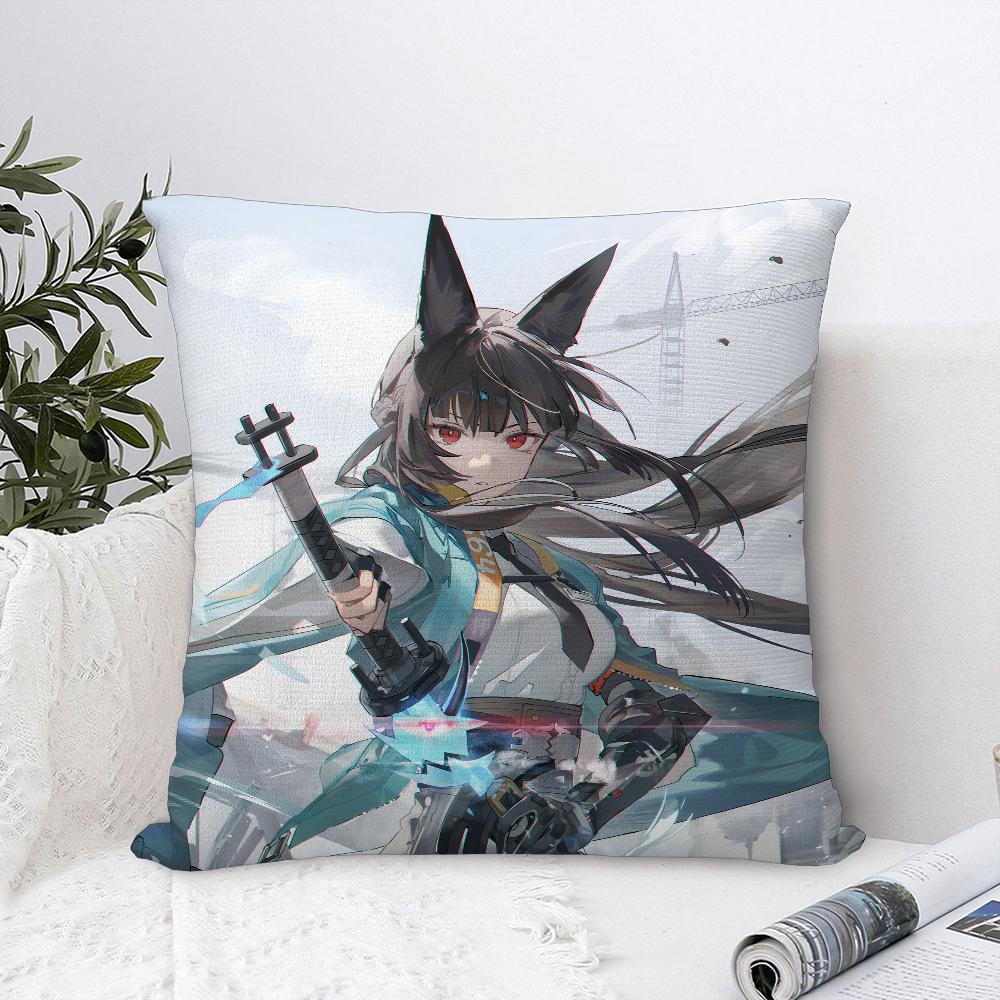 Hoshimi Miyabi Zenless Zone Zero Pillow Case Sofa Decorative Home Double-sided Print Plush Throw Pillow Covers Cushion Decor