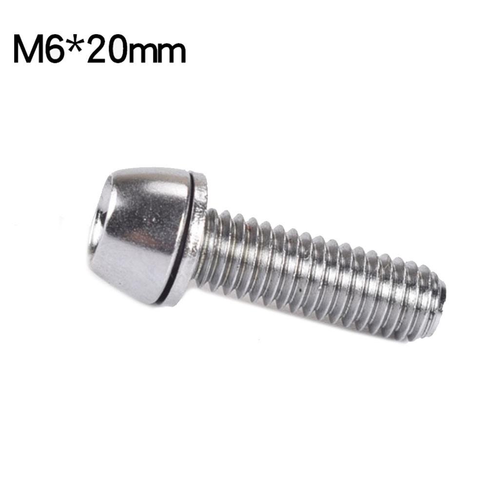 Parts Stem Bolts Repair Screws Spare 20mm 6pcs Cycle
