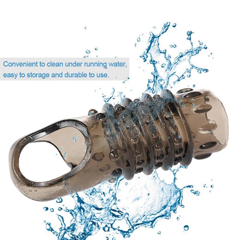 Cock Ring Reusable Delay Ejaculation Stronger Erection Sex Toys Adult Supplies Nozzle Ring Cock Sex Toys for Men 18+