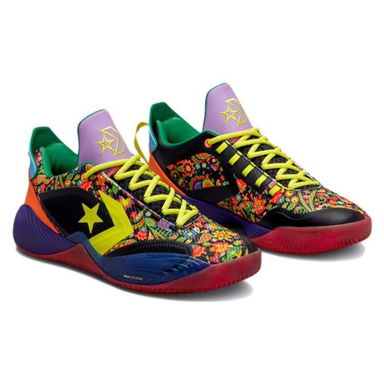 Converse All Star BB Shift Vegas Lights Unisex Sneakers Multi-Color Hot-Punch Black A02513C