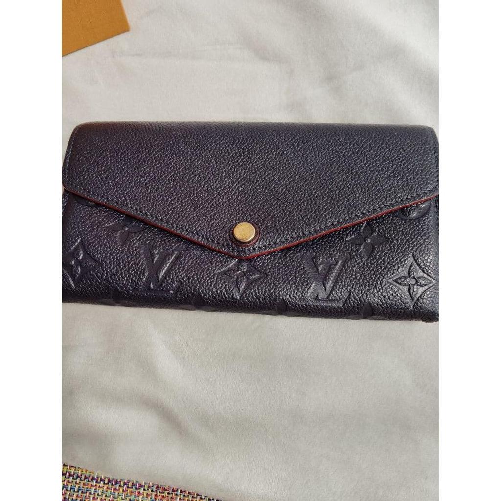Used Louis Vuitton Monogram Empreinte Portefeuille Sarah Long Wallet