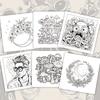 1pc,Teenagers Coloring Book,30 Sheets Different Patterns 8.3x8.3''100gsm,is a Valentine's Day Easter Holiday Gift