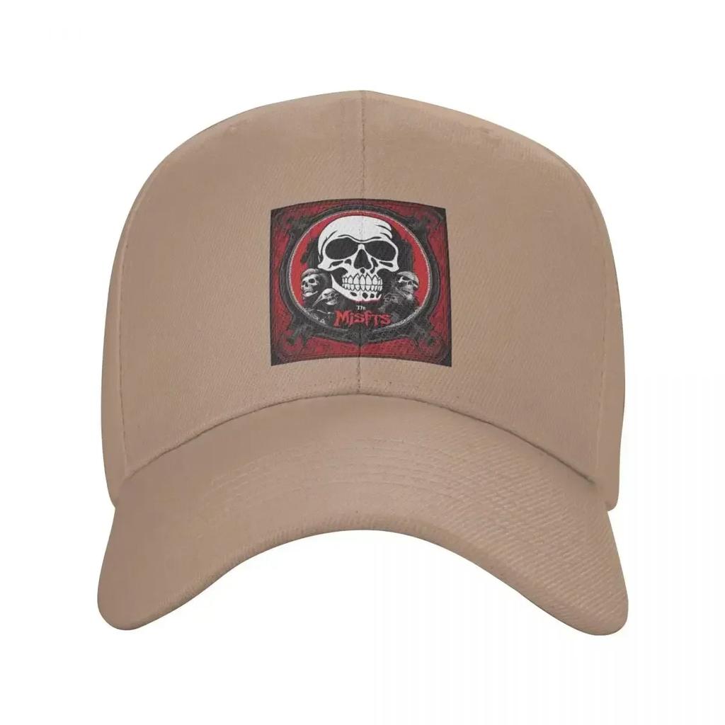 Classic Horror Punk Rock Misfits SKull Baseball Cap Women Unisex Personalized Adjustable Adult Dad Hat Summer