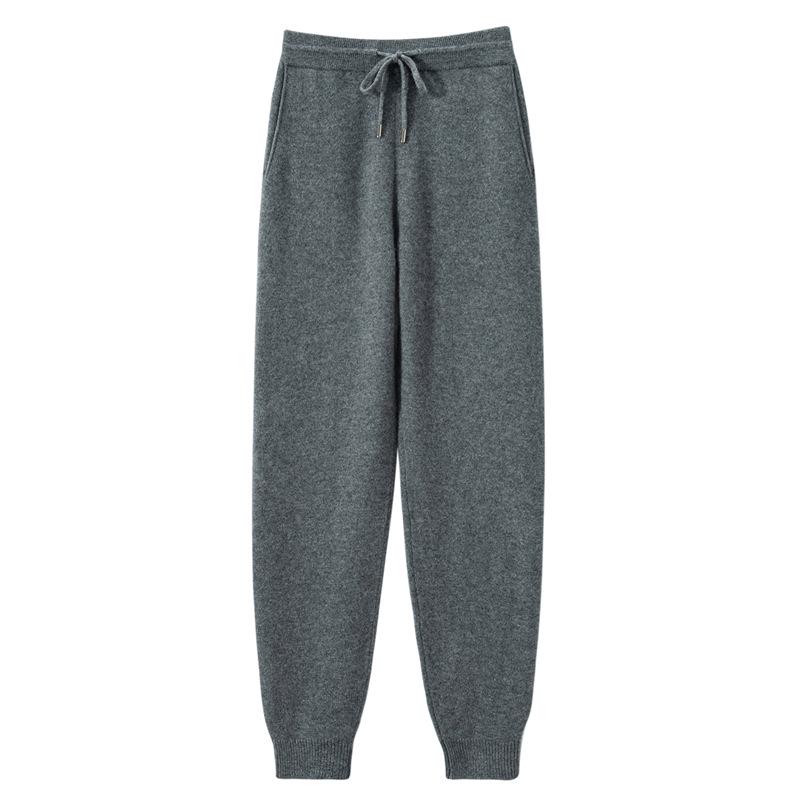 2025 Women`s Slim-Fit Cashmere Knit Trousers