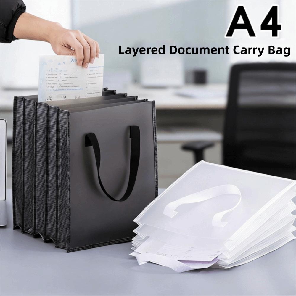 Widened Portable Documents Organizer 5-layer Waterproof Accordion Bag  Music Score