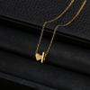 Trendy Heart-Shaped Alphabet Pendant Necklace