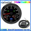3 IN 1 Multi-Meter 85mm GPS Speedometer+Fuel Level Gauge+Voltmeter with High Beam Turn Light 120KMH,120MPH for Car Boat Yacht
