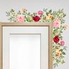Floral Leaves Wall Sticker for Home Decor Removable Self-Adhesive Decals for Bedroom Living Room Hallway Door