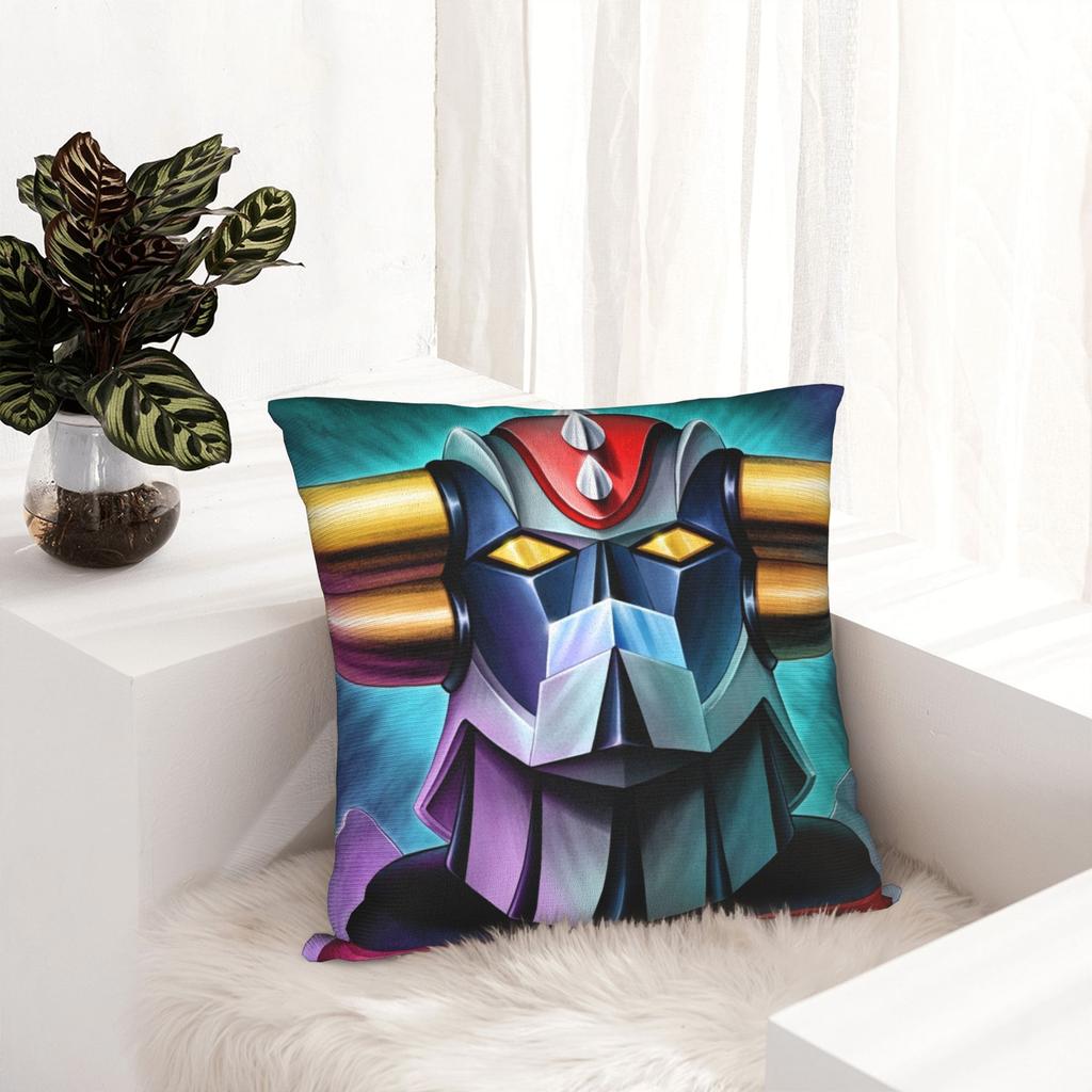 Ufo Robort Grendizer Anime Goldrake Pillowcase Printed Polyester Cushion Cover Gift Pillow Case Cover Home Square 45X45Cm