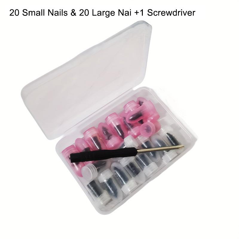 

Гвоздь для ремонта шин Саморез Пластиковый гвоздь Винт из мягкой резины Подходит для ремонта проколов шин автомобиля и мотоцикла 20PCS