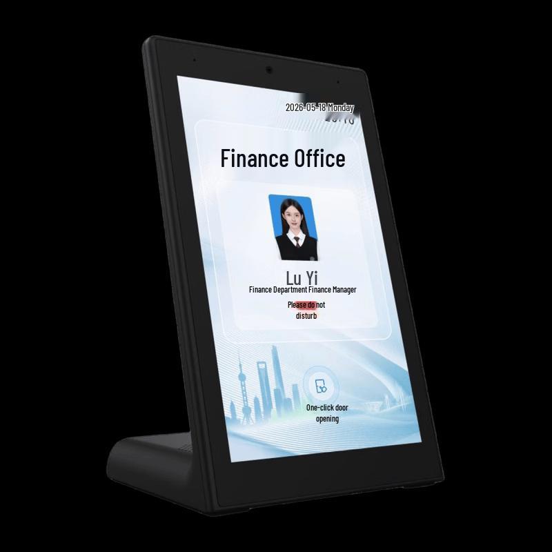 8-inch L-Type Face Recognition Attendance and Access Control Terminal CN plug (adapter included)