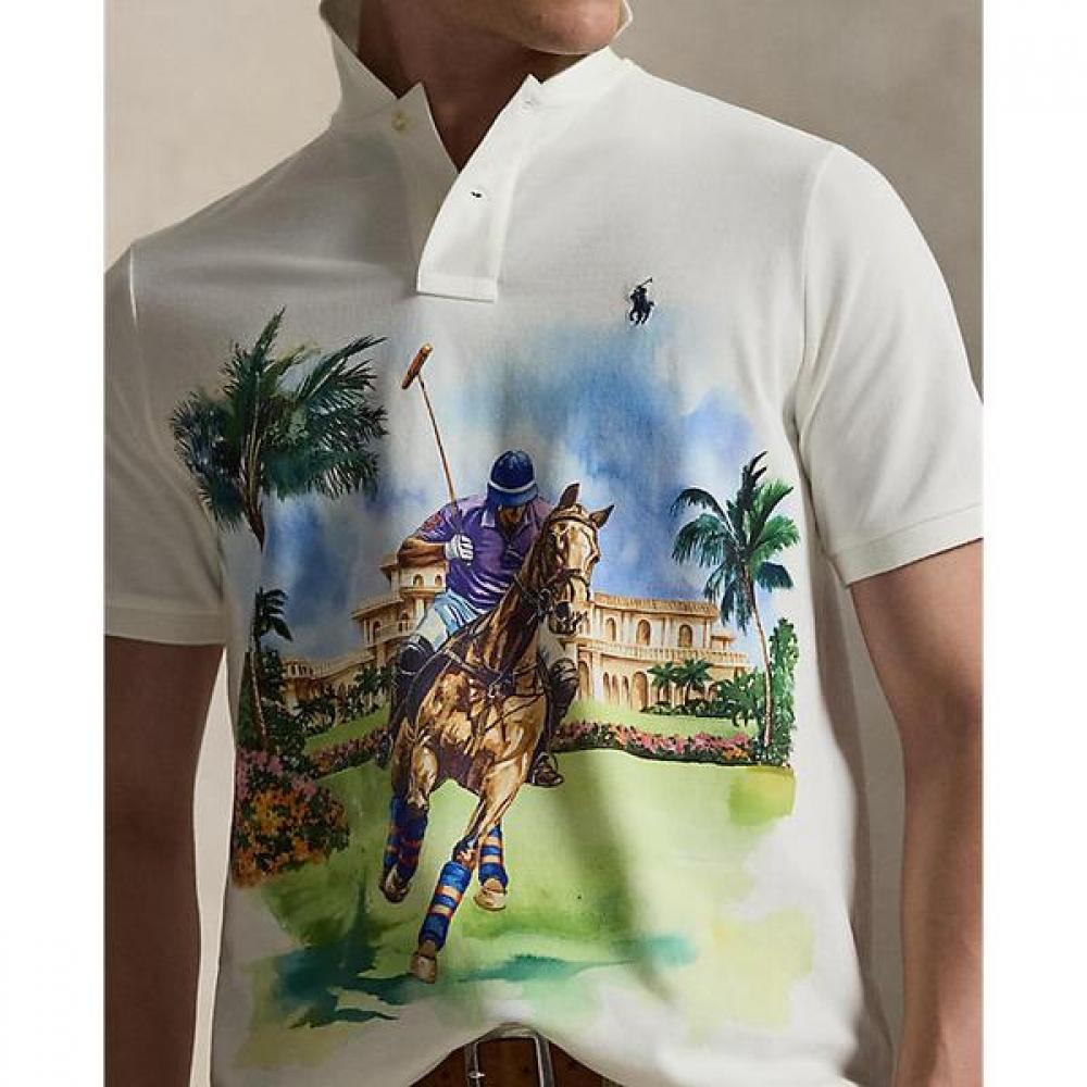 Polo Ralph Lauren Men S claSSic Fit meSh Graphic Polo Shirt Mnpokni1n823888100