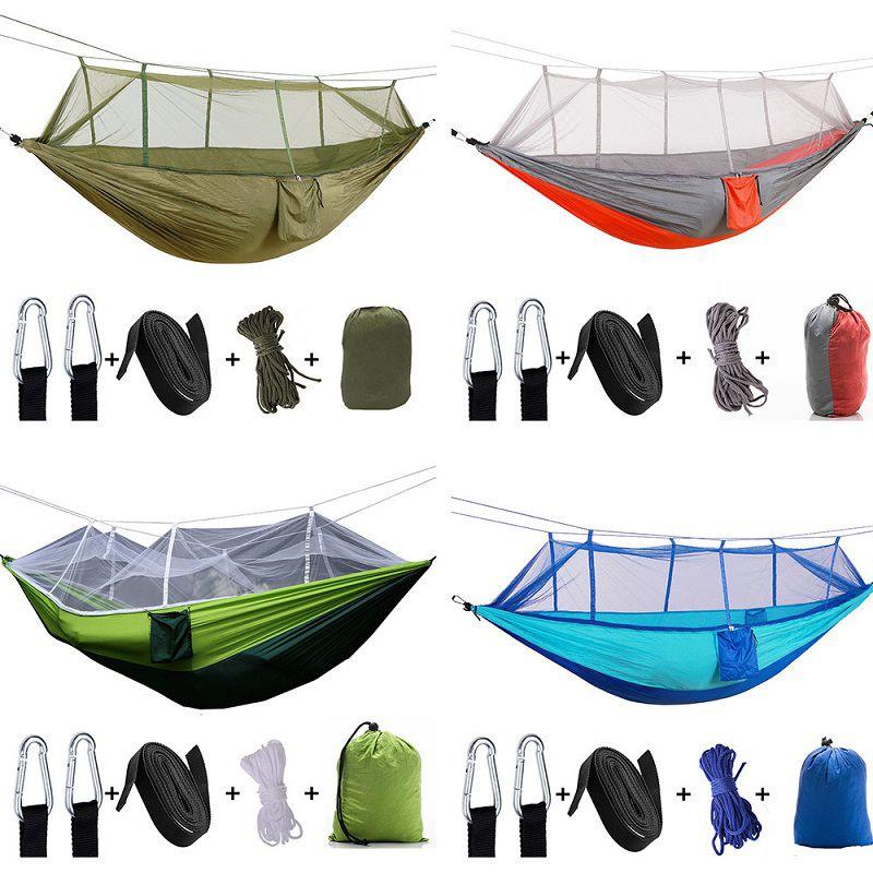 Premium Camping Double Person Travel Outdoor Tent Hammock Bed With Mosquito Net