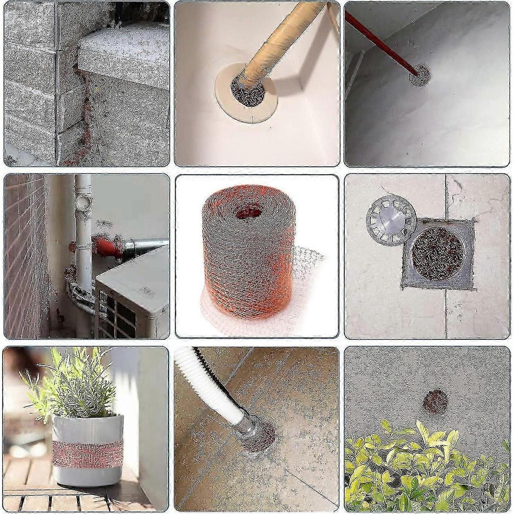 25-26 Copper Rodent Netting - Copper Knitted Net for Pest Control (6 Meters)