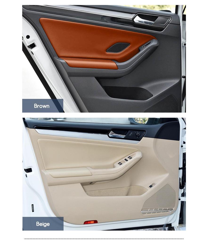 Volkswagen Jetta Sagitar (2015-2018) Interior Door Panel & Armrest Leather Upgrade