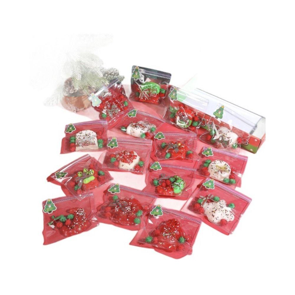 Snowman Cartoon Donut Toy Slow Rebound Christmas Tree Pinch Toy Kids Tricky Doll