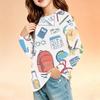 Kids Printed Long Sleeve T-Shirt with Pocket for Back To School