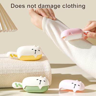 Rullo levapelucchi Design Orso Mini Formato Lavabile Riutilizzabile Superficie Appiccicosa Rimuovi Pelucchi Strumento Rimuovi Polvere Capelli Rimuovi Pilling Vestiti
