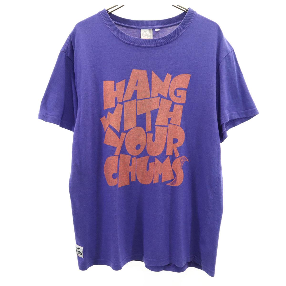 

CHUMS Short sleeve T-shirt M purple Men s Used