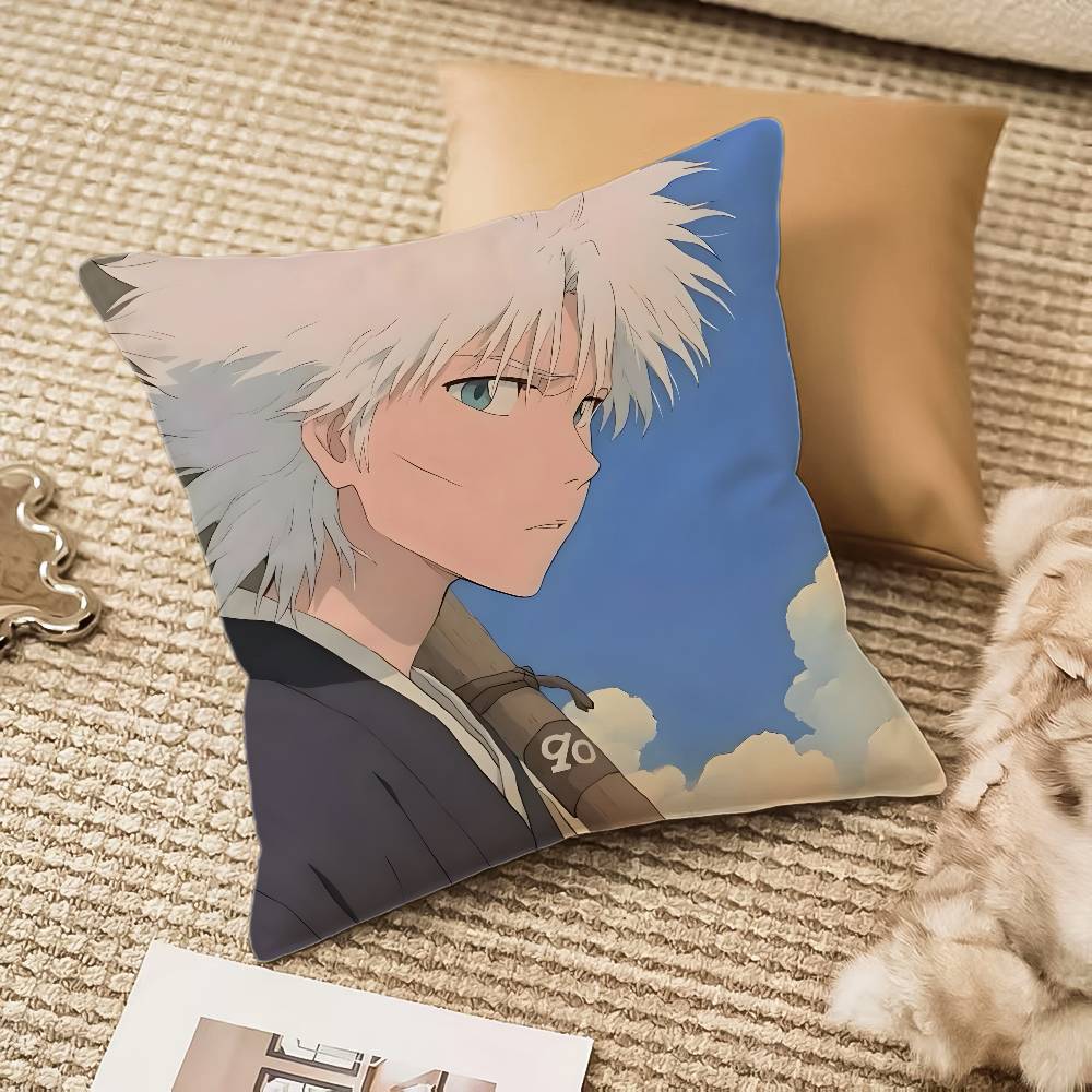 Anime B-Bleach Pillow Case Anti-dustmite Invisible Zipper Sofa Bed