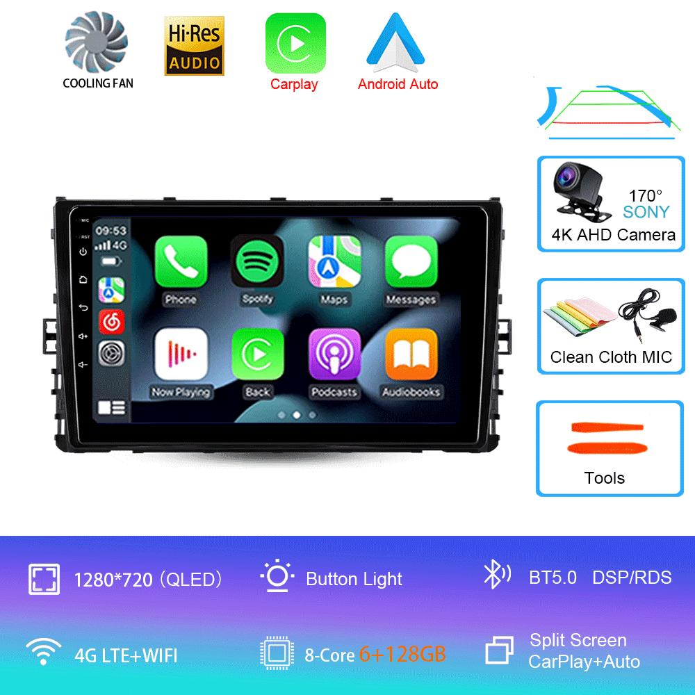 Car Radio Android14 For Volkswagen Jetta 7 2018 2019 2020 2021 2022 Navigation GPS Multimedia Video Player Stereo Carplay DVD BT