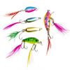 20Pcs/Set Fishing Lure Kit with Artificial Hard Bait Metal Spinner Blade Colorful Feather Freshwater Saltwater Fishing Accessories