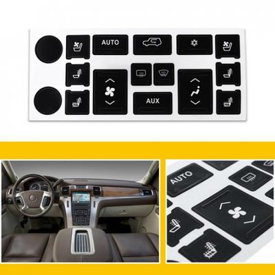 For 2007-2014 Cadillac Escalade A/C Climate Control Button Repair Sticker Decals