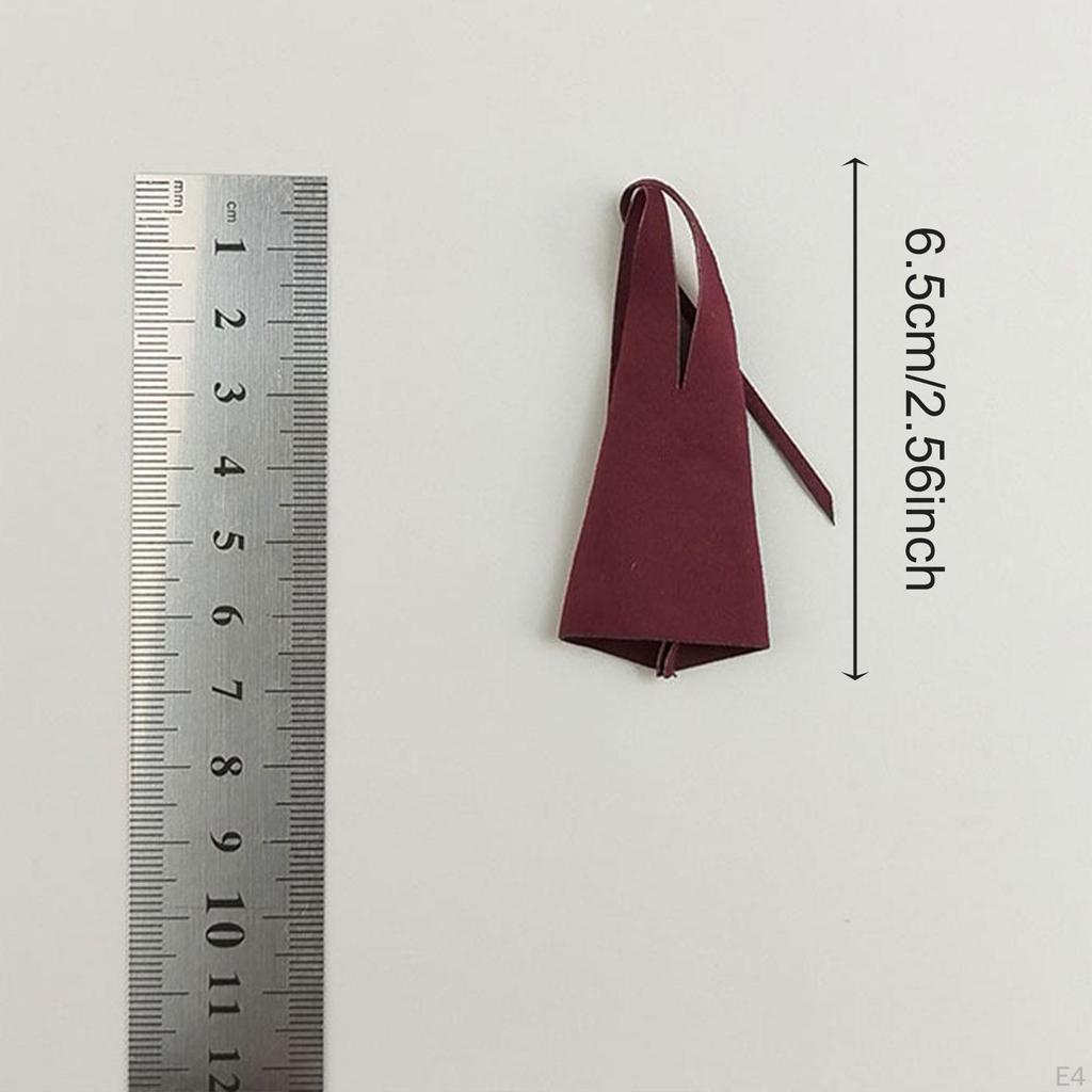 1/12 Dress Sleeveless Stylish Cosplay Retro Neck Tie Mini Short for 6'' Action Figures,