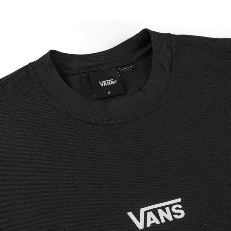 Vans Back Logo Printed Fashion Simple Trendy Short Sleeve T-Shirt Unisex Tops VN000PF5BLK
