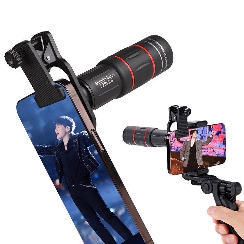 18x Mobile Phone Telephoto Lens: HD Concert Photography Monocular Telescope.