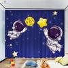 Cartoon Blackout Curtain for Children's Room, Heat Insulation, Living Room, Study, Balcony, 2Pcs, High Quality