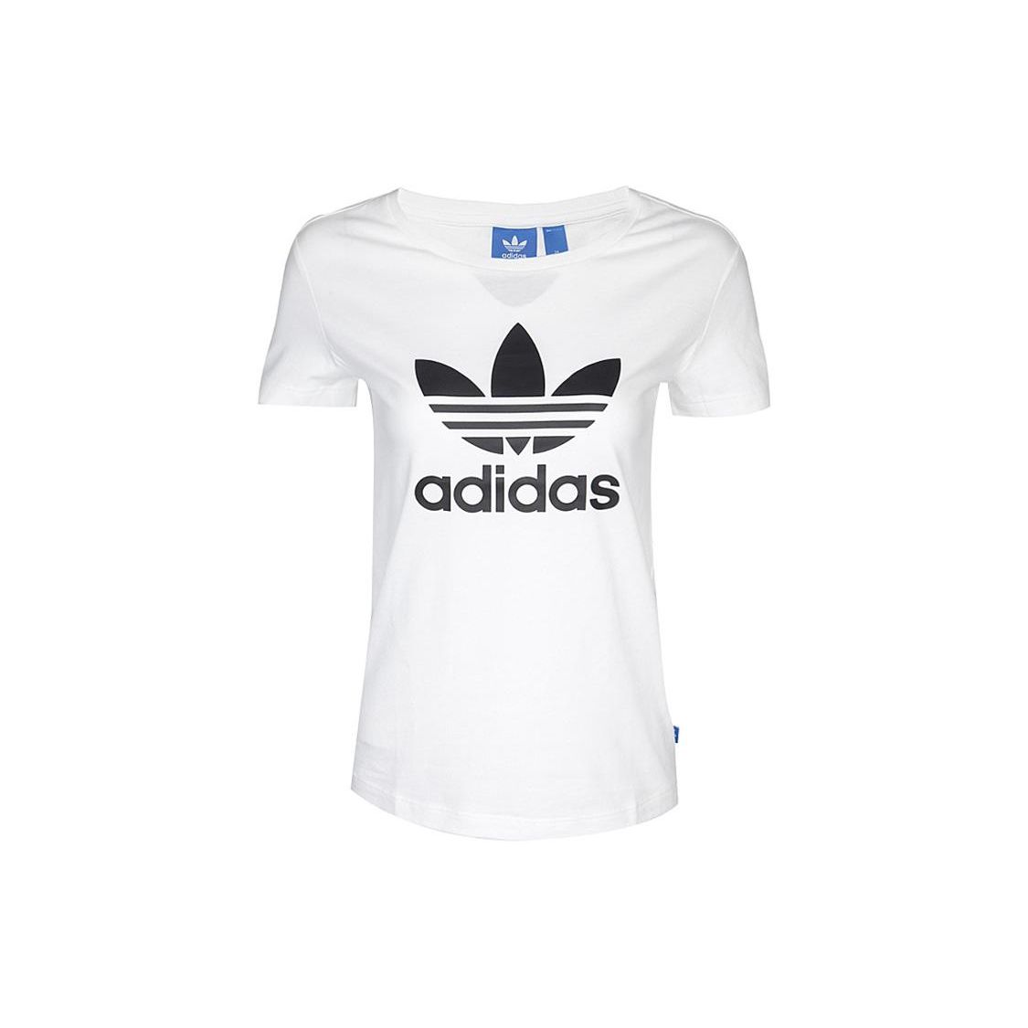 Adidas Оригинальная футболка с трилистником Женские топы Белый BR8054 L