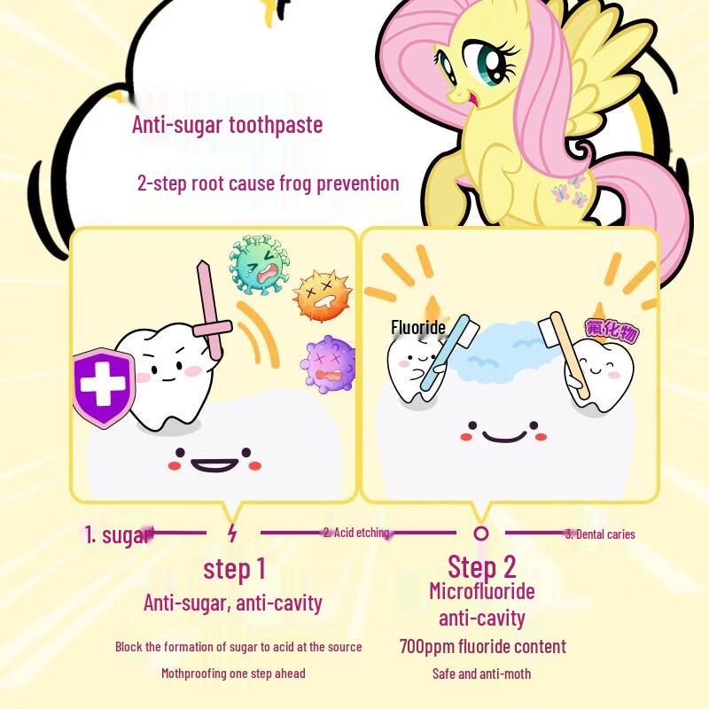 Lengsuanling Kids Peach Anti-Cavity Toothpaste 60g