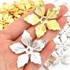 50Pcs Flowers Antique Filigree Wraps Connectors Pendant Beads Caps Charms For Diy Jewelry Accessories Findings Metal Crafts