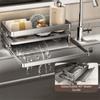 Large Capacity Kitchen Sink Drain Rack Moisture-proof Soap Sponge Holder  for Kitchen