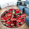 Christmas Gift Halloween Theme Bear Truck Coca Cola Round Carpet Soft Home Decoration Corridor Table and Chair Anti Slip Outdoor Floor Mat Carpet H14