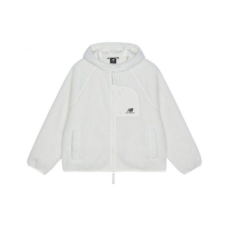 New Balance Women's Zip-Up Hooded Jacket White AWJ13350-AGA