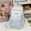 Schultasche1011 neue Schultasche Damen hochwertig Ins College-Stil Milchblau Mittelschülerinnen breiter Schultergurt Rucksack