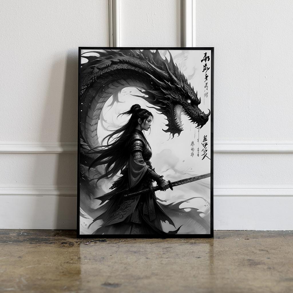 Japanese Dragon Poster