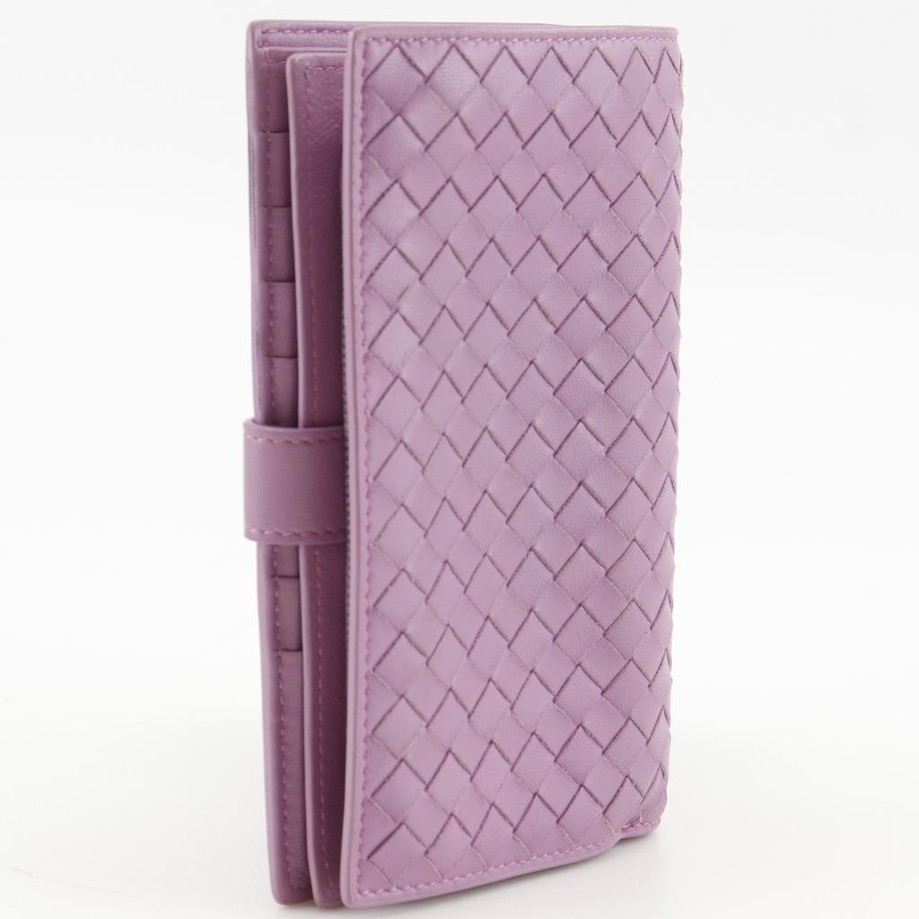 BOTTEGAVENETA Intrecciato Purse Pink Calfskin Women Used