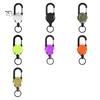 Portable Retractable Keychain Carabiner Badge Holder Strong Load-bearing Compact Size Portable Telescopic Keychain Clip Camping Accessories
