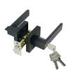 Black Square Door Handle Lock, Access Privacy Mask, Interior Bedroom and Bathroom, Hardware Accessories, Door Locks